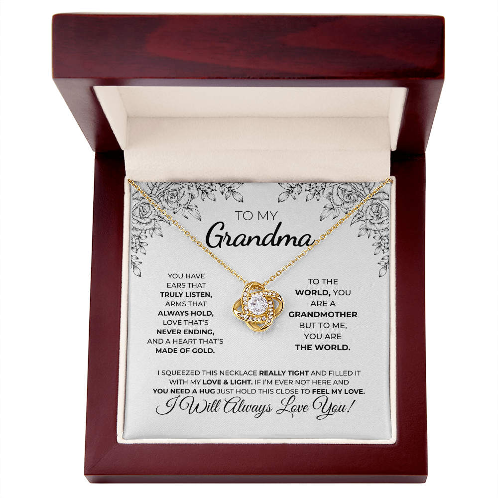 To My Grandma — Love Knot Necklace