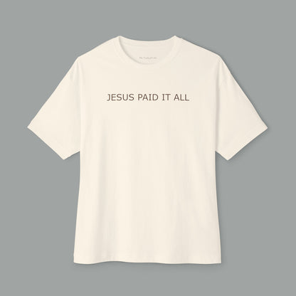 Jesus Paid It All 'receipt style'