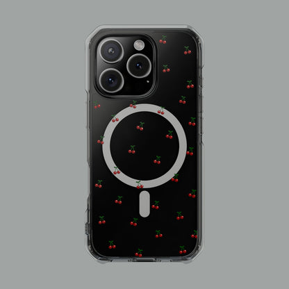 Cherry Bliss MagSafe Impact Case — Protective Clear Case with Magnetic Compatibility