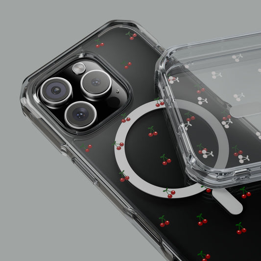 Cherry Bliss MagSafe Impact Case — Protective Clear Case with Magnetic Compatibility