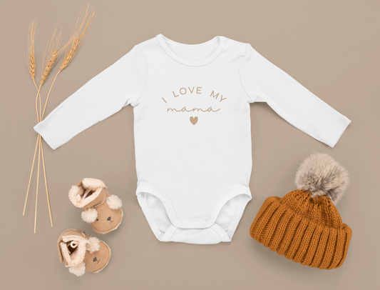 I Love My Mama Baby Onesie