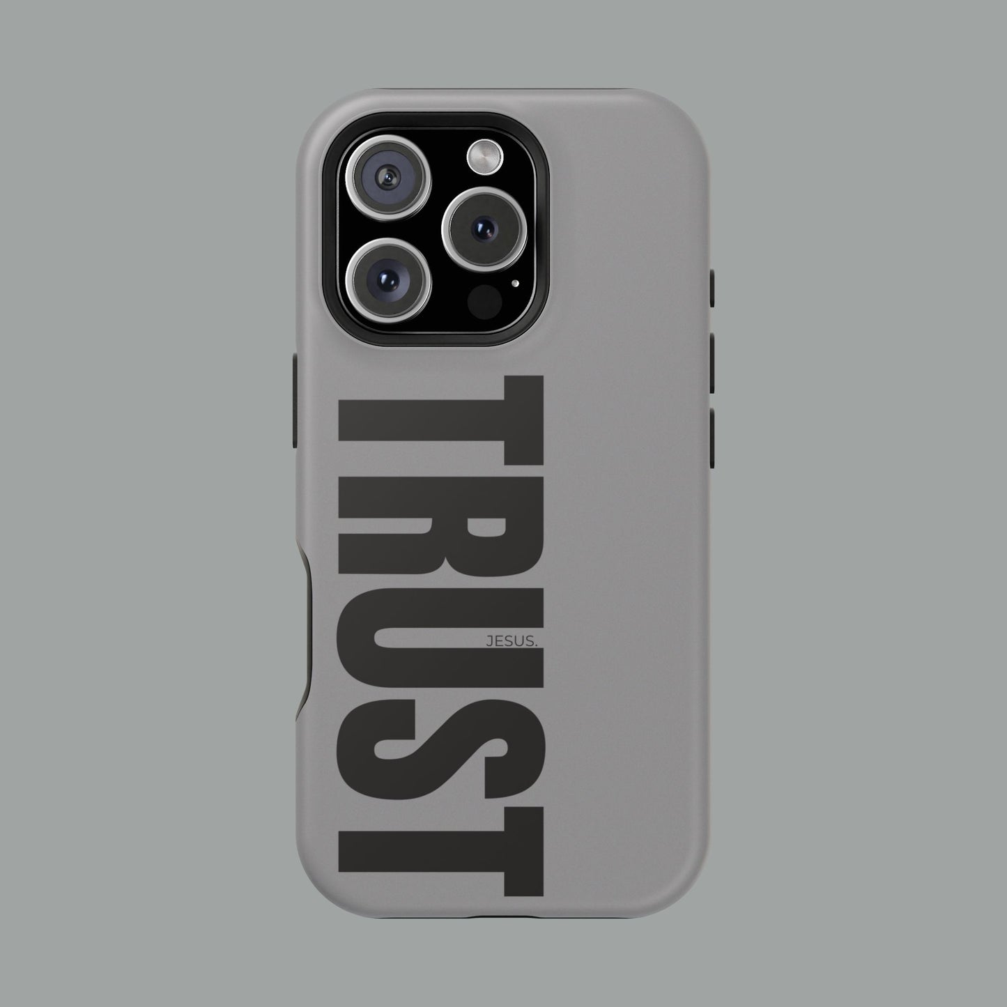 TRUST — Minimalist Christian Impact-Resistant iPhone Case (Matte Finish)