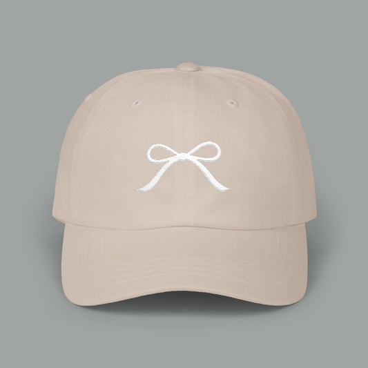 Bow Embroidered Hat