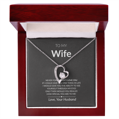 To My Wife -- Forever Love Necklace