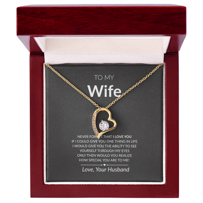 To My Wife -- Forever Love Necklace