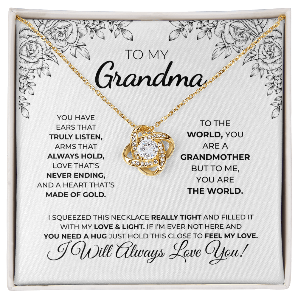To My Grandma — Love Knot Necklace
