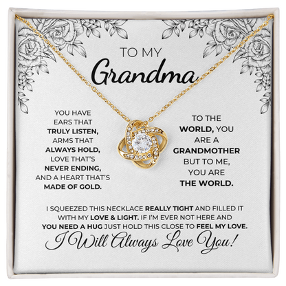 To My Grandma — Love Knot Necklace