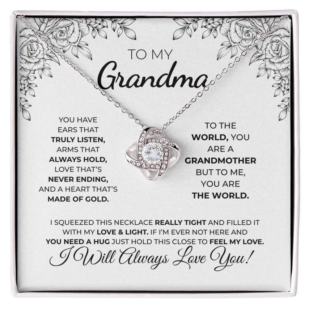 To My Grandma — Love Knot Necklace