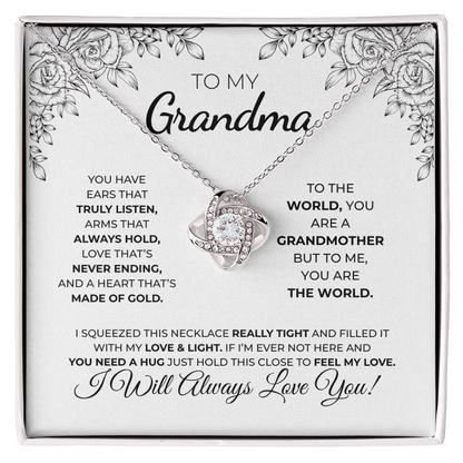 To My Grandma — Love Knot Necklace
