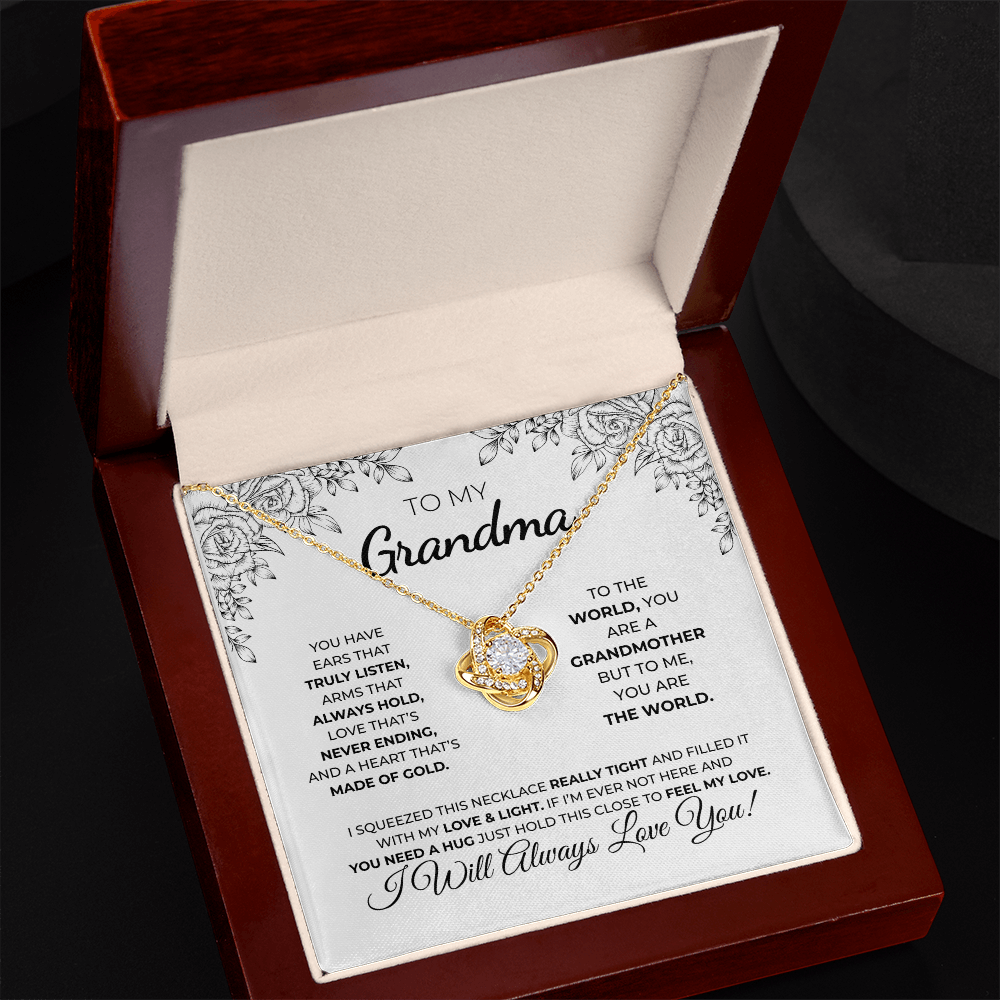 To My Grandma — Love Knot Necklace