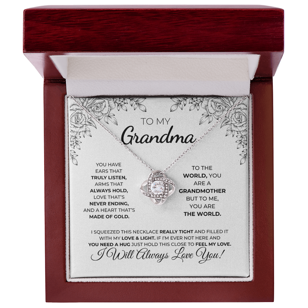 To My Grandma — Love Knot Necklace