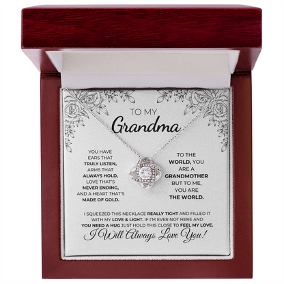 To My Grandma — Love Knot Necklace