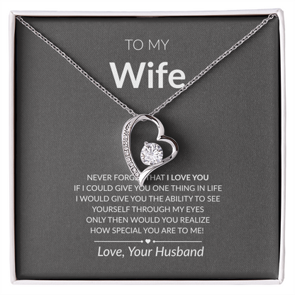 To My Wife -- Forever Love Necklace