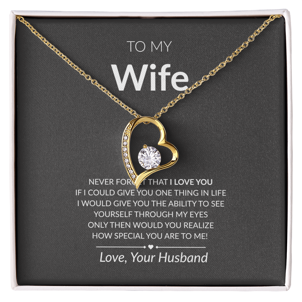 To My Wife -- Forever Love Necklace